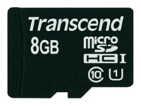 Карта памяти Transcend microSDHC Class 10 UHS-I 8GB (TS8GUSDCU1)