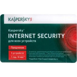 Kaspersky Internet Security - Multi-Device. 5-Device 1 year Renewal Retail Pack
