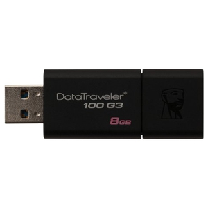 8GB USB Drive Kingston DataTraveler 100 G3 (DT100G3/8GB) Black