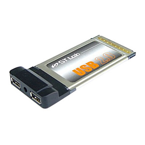 Контроллер ST-Lab C-111 PCMCIA/Cardbus USB 2,0 2port Adapter ,Retail