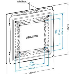 Кронштейн HOLDER LCD-F1801М-B