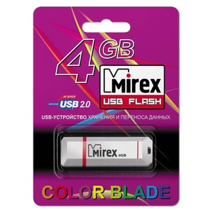 4GB USB Drive Mirex KNIGHT WHITE (13600-FMUKWH04)