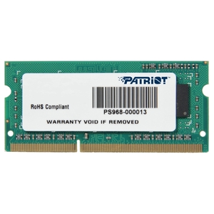 Память SO-DIMM 4096Mb DDR3 Patriot PC-12800