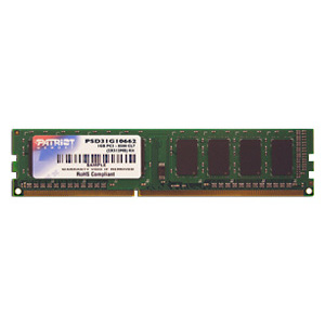 Оперативная память Patriot 2GB DDR3 PC3-10600 (PSD32G13332)