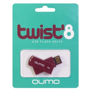 8GB USB Drive QUMO Twist Rosewood