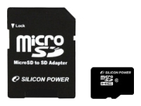 Карта памяти Silicon-Power microSDHC (Class 10) 16GB (SP016GBSTH010V10)