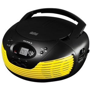 Аудиомагнитола Supra BB-CD120U Yellow/Black