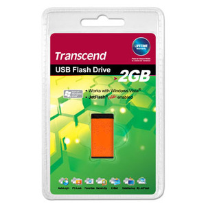 2GB USB Drive Transcend JetFlash T5T Orange
