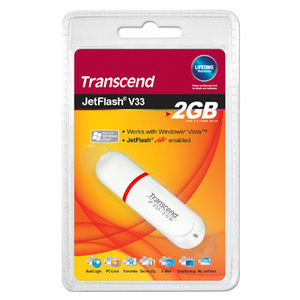 2GB USB Drive Transcend JetFlash V33 Red