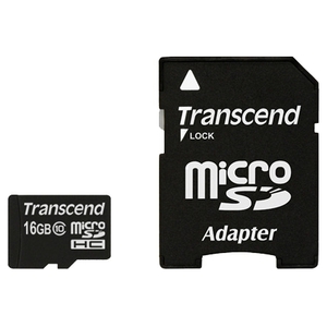Карта памяти 16GB MicroSD Transcend TS16GUSDHC10