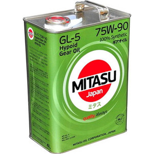 Трансмиссионное масло Mitasu MJ-410 GEAR OIL GL-5 75W-90 100% Synthetic 4л