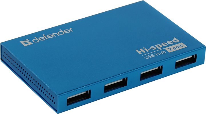 USB- Defender Septima Slim 83505 usb разветвитель defender septima slim usb2 0 7 портов 83505