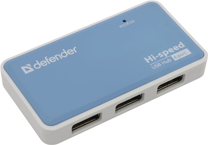 USB- Defender Quadro Power 83503 usb разветвитель defender quadro promt usb 2 0 4 порта 83200