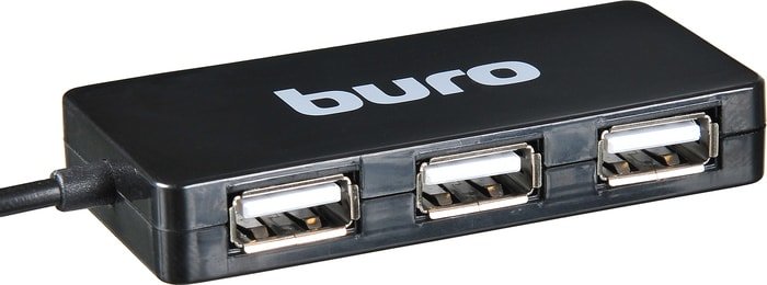 USB- Buro BU-HUB4-U2.0-Slim разветвитель usb buro bu hub4 u2 0 slim 4порт