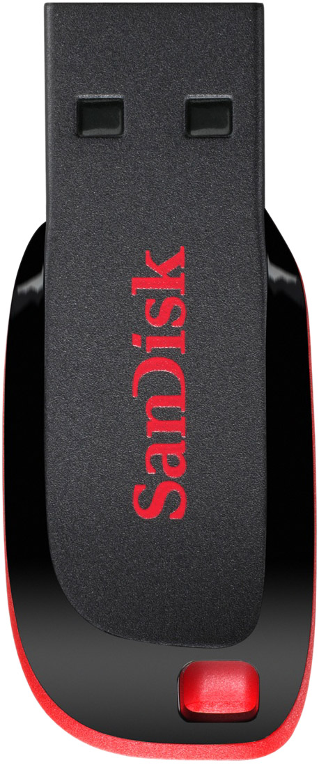 USB Flash SanDisk Cruzer Blade Black 64GB SDCZ50-064G-B35 usb flash sandisk cruzer glide 64gb sdcz60 064g b35