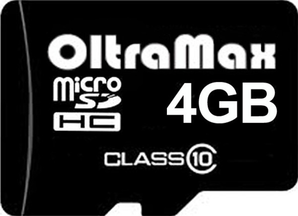 Oltramax microSDHC Class 10 4GB карта памяти oltramax usb 16гб om 16gb 310 om 16gb 310 blue