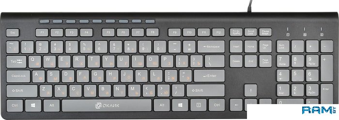 Oklick 480M клавиатура проводная oklick 480m usb черный