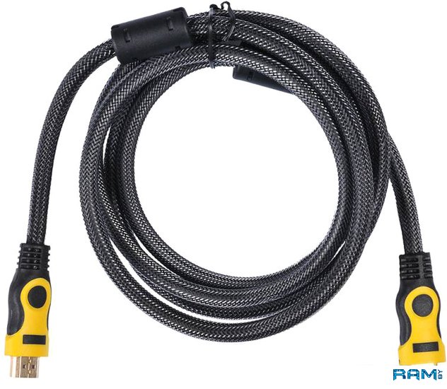 Buro HDMI 19M-19M Braid кабель real cable hdmi 1 hdmi 1 5m