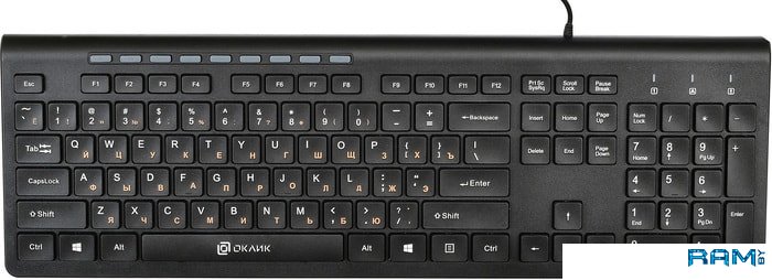 Oklick 480M клавиатура проводная oklick 480m usb черный