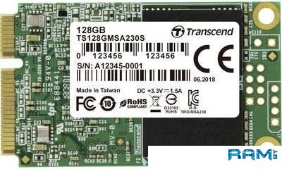 SSD Transcend 230S 128GB TS128GMSA230S ssd накопитель transcend 128gb 230s 3d nand sata iii [r w 560 500 mb s]