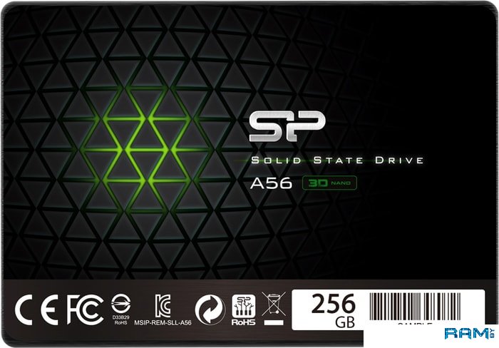 SSD Silicon-Power Ace A56 256GB SP256GBSS3A56B25 накопитель usb silicon power blaze b07 256gb usb 3 2 чёрный