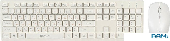 Oklick 240M комплект клавиатура и мышь hiper tribute 3