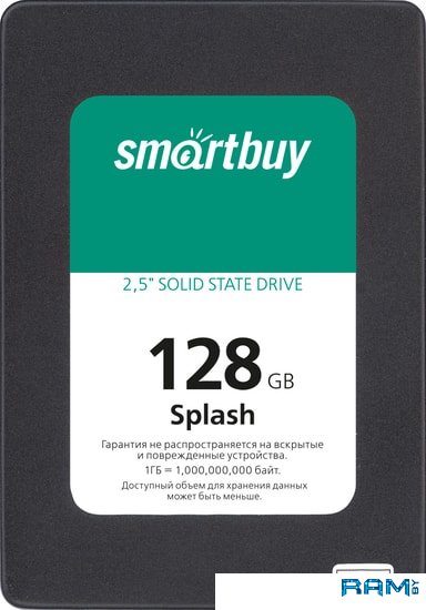 SSD Smart Buy Splash 2019 128GB SBSSD-128GT-MX902-25S3 твердотельный накопитель smartbuy splash 2019 128 gb sbssd 128gt mx902 25s3