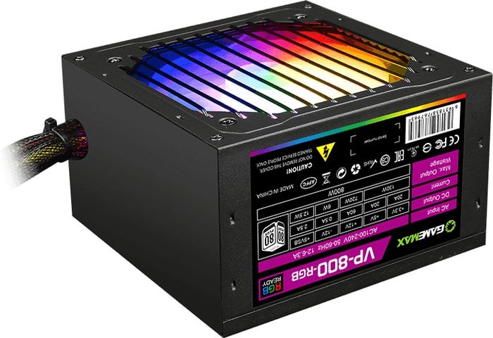 GameMax VP-800-RGB корпусной вентилятор gamemax gmx wfbk bk