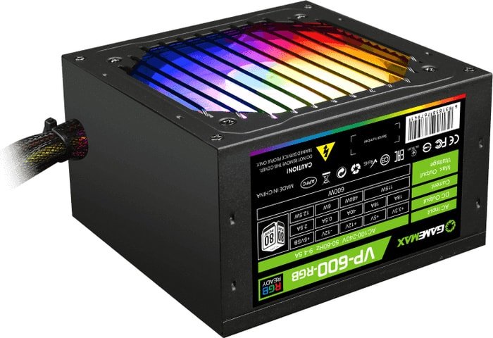 GameMax VP-600-RGB корпусной вентилятор gamemax fn 12rainbow c2 fn 12rainbow c2