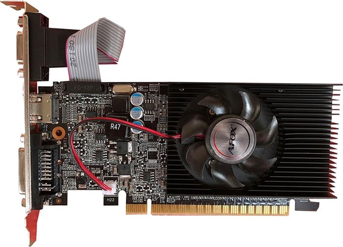 AFOX GeForce GT210 1GB DDR2 AF210-1024D2LG2-V7 видеокарта afox geforce g210 450mhz pci e 1024mb 1040mhz 64 bit vga dvi hdmi af210 1024d3l5 v2