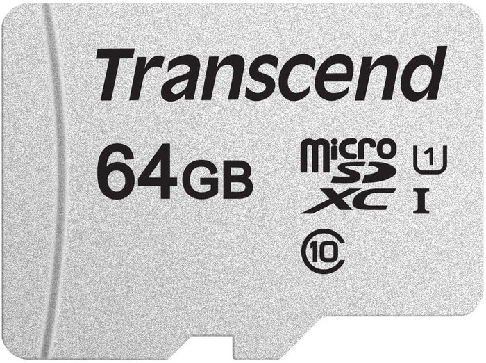 Transcend microSDXC 300S 64GB transcend storejet 25h3p 4tb ts4tsj25h3p