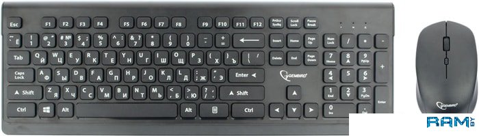 Gembird KBS-7200 комплект клавиатура и мышь беспроводные gembird kbs 6000 2 4 ггц 1600 dpi мини приемник usb