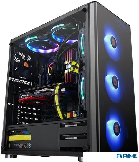 Thermaltake V200 Tempered Glass RGB Edition CA-1K8-00M1WN-01 thermaltake the tower 900 ca 1h1 00f1wn 00