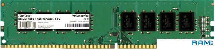 ExeGate 16GB DDR4 PC4-21300 EX283083RUS exegate ex288046rus модуль памяти exegate hipower dimm ddr4 16gb pc4 21300 2666mhz