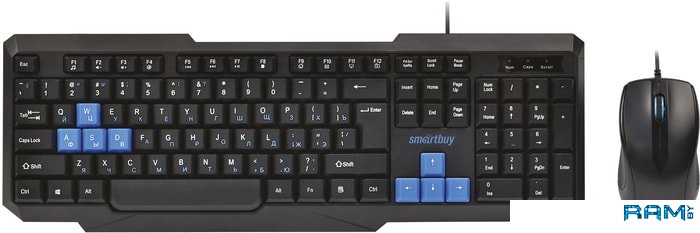SmartBuy SBC-230346-KB комплект клавиатура и мышь hiper tribute 3