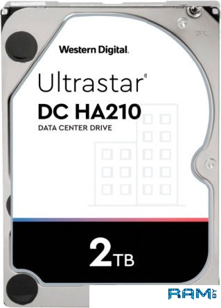 WD Ultrastar DC HA210 2TB HUS722T2TALA604 накопитель western digital wd hdd 2tb 7200 rpm ultrastar 7k2 hus722t2tala604