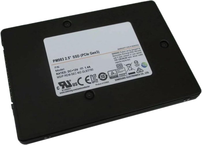 SSD Samsung PM983 960GB MZQLB960HAJR твердотельный накопитель samsung ssd 960gb pm1643a 2 5 mzilt960hbhq 00007