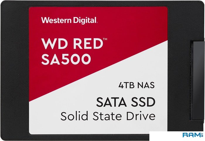 SSD WD Red SA500 NAS 1TB WDS100T1R0A твердотельный накопитель western digital 1tb sa500 red ssd wds100t1r0a