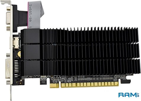 AFOX GeForce GT210 1GB GDDR3 AF210-1024D3L5-V2 видеокарта afox geforce gt 610 810mhz pci 3 0 2048mb 1330mhz 64 bit dvi d hdmi vga af610 2048d3l7 v6
