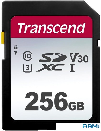Transcend SDHC 300S 256GB TS256GSDC300S твердотельный накопитель transcend esd310c portable 256gb ts256gesd310c
