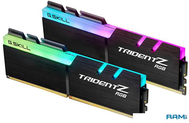 G.Skill Trident Z RGB 2x32GB DDR4 PC4-25600 F4-3200C16D-64GTZR g skill trident z 2x16gb ddr4 pc4 25600 f4 3200c16d 32gtz
