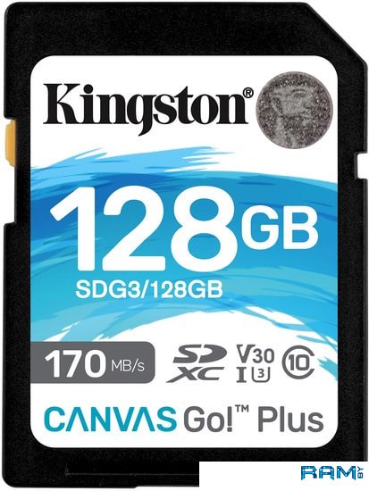 Kingston Canvas Go Plus SDXC 128GB usb flash drive 128gb kingston datatraveler exodia blue kc u2g128 7gb
