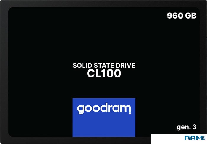 SSD GOODRAM CL100 Gen. 3 960GB SSDPR-CL100-960-G3 ssd goodram cl100 gen 3 480gb ssdpr cl100 480 g3