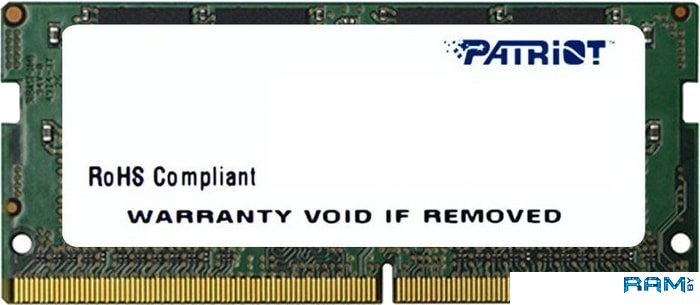 Patriot 8GB DDR4 SODIMM PC4-19200 PSD416G240081S patriot viper steel 8gb ddr4 sodimm pc4 19200 pvs48g240c5s