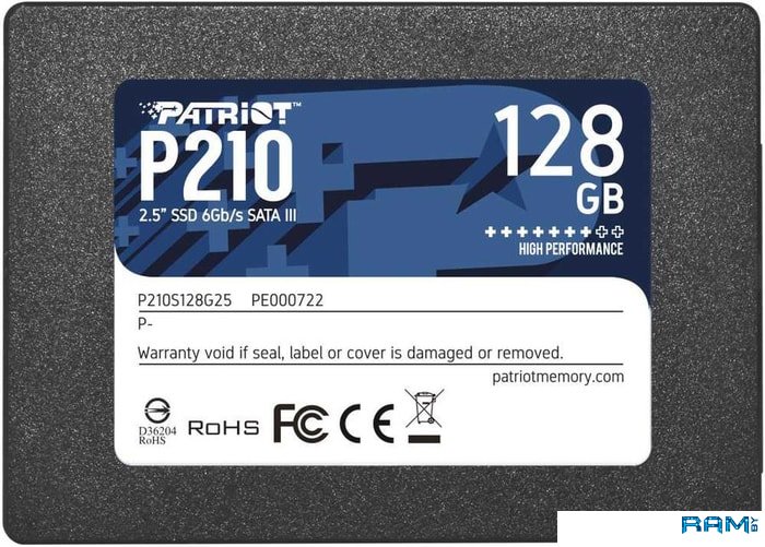 SSD Patriot P210 128GB P210S128G25 накопитель patriot sata iii 128gb p210s128g25 p210 2 5 p210s128g25