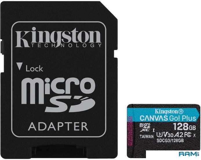 Kingston Canvas Go Plus microSDXC 128GB ssd kingston snv2s 2tb snv2s2000g