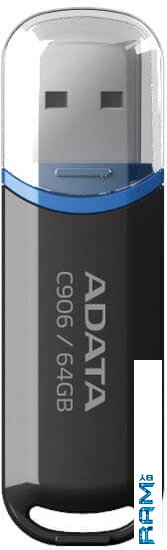 USB Flash A-Data C906 64GB usb flash a data dashdrive uv128 blackblue 64gb auv128 64g rbe