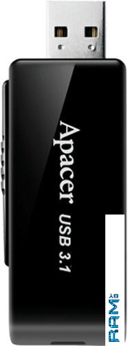USB Flash Apacer AH350 128GB AP128GAH350B-1 флешка apacer ah117 64гб silver ap64gah117s 1