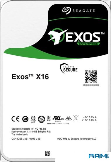 

Seagate Exos X16 12TB ST12000NM002G