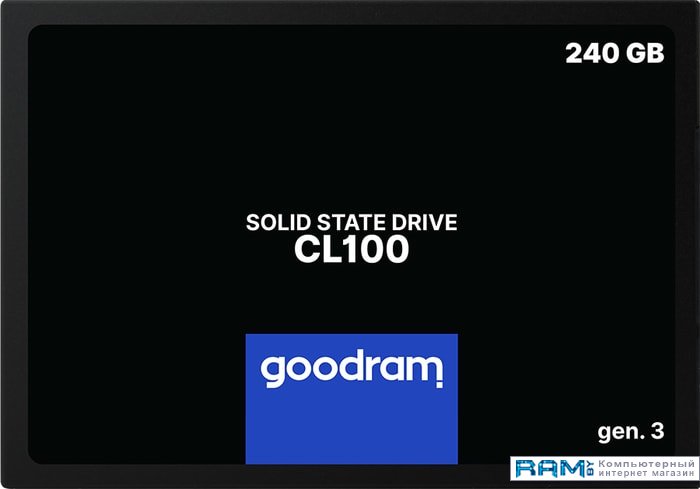 SSD GOODRAM CL100 Gen. 3 480GB SSDPR-CL100-480-G3 ssd goodram px500 512gb ssdpr px500 512 80